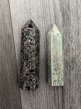 Polish Crystal duo/ Yooperlite Tower & Amazonite tower